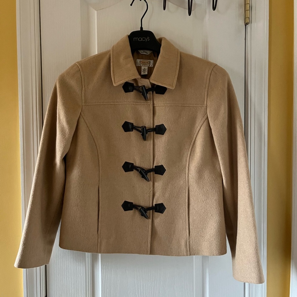 Talbots Camel Hair Coat Size 10P.